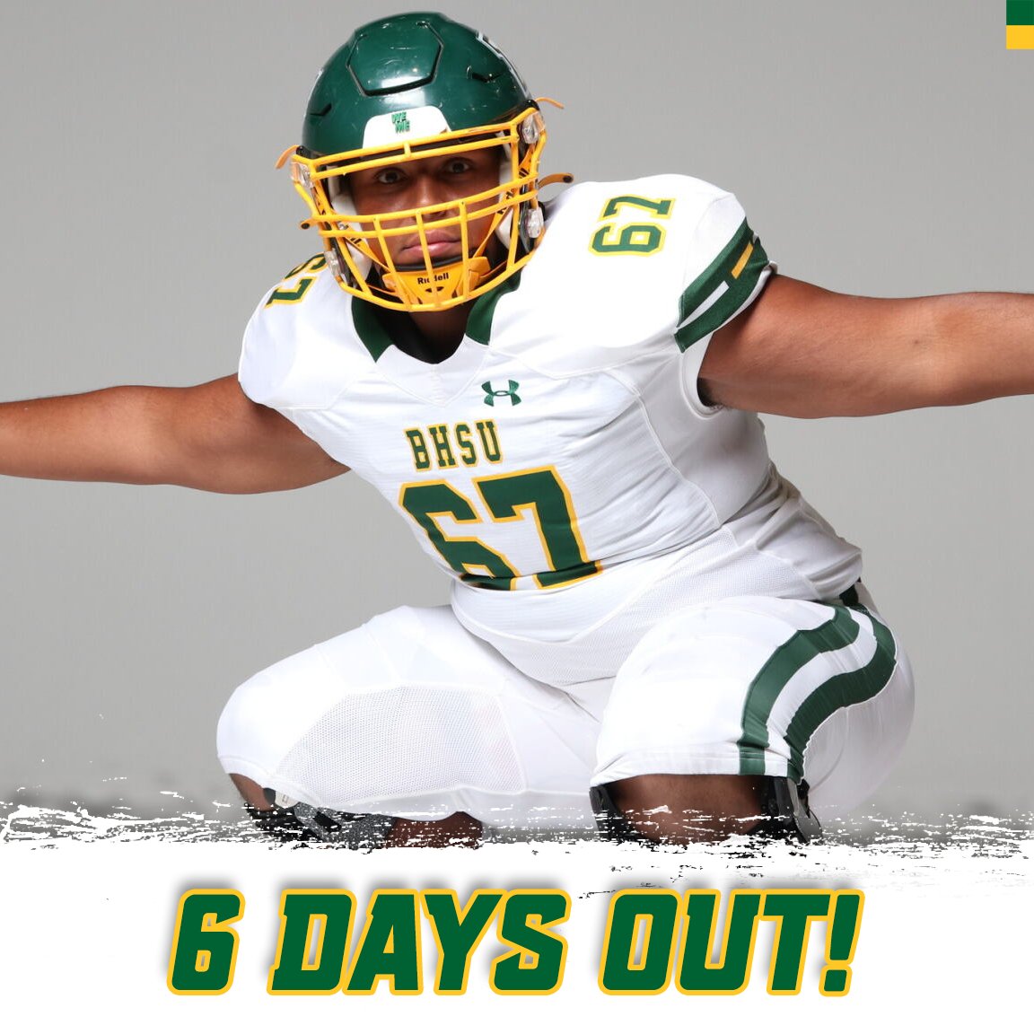 6⃣days out! Tuesday, Feb. 27th is annual BHSU Giving Day. This 24-hour event supports current and future BHSU Students. This year - funds raised for football will go towards replacing our white away jerseys.🌲⚪️🏈🐝💲#JacketsGiveBack fundraise.givesmart.com/vf/24JGB/BHSUF…