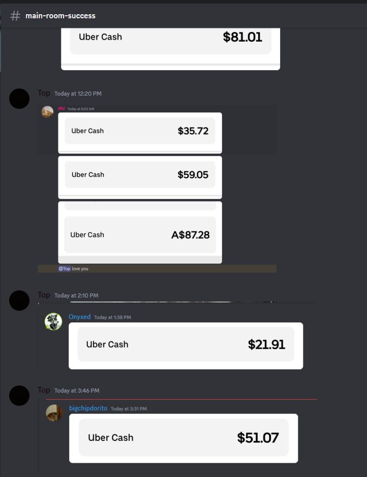 SaveMoneyAIO's tweet image. Free Uber Credit?
want to eat for free? take uber rides for free?

members are currently feasting on free uber credits.

works for all. Takes less than 3 minutes to do...

join below ⬇️
discord.gg/savemoney