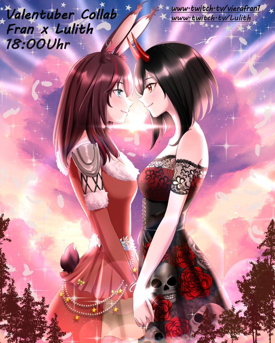 FreyaMoshroca's tweet photo. Große Ankündigung!
‧͙⁺˚・༓☾ 17.02.2024 um 18:00 Uhr ☽༓・˚⁺‧͙
💕Valentuber Collab Fran x Lulith💕
Werdet Zeuge einer epischen Kollaboration zwischen @VieraFran1 und @_Lulith_ , die euer Herz höher schlagen lässt! ❤️🔥
#Vtuber #Vtubers #GERVtuber #Valentuber24 #twitch https://t.co/uA7Yzg9iXg