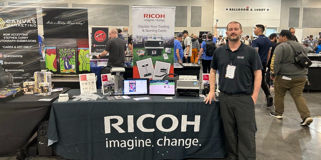 We’re at the @BurbankCardShow in Ontario, CA! Visit us at Booth 607 to learn how we are helping professional card dealers and can help you easily and quickly digitize and organize high-quality images of trading cards with our industry-leading technology.
pfu-us.ricoh.com/digitizing-tra…