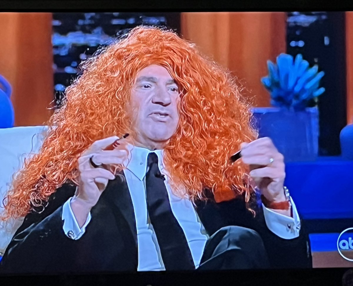 DiannaMaria's tweet photo. This is something people will prob never see again. Three of the male sharks on @ABCSharkTank are wearing red wigs for “How To Be A Redhead” ~ a beauty line for redheads.

Great guys!

Excellent job ladies!

@mcuban
@kevinolearytv
@robertherjavec

#SharkTank
#HowToBeARedhead 👩🏼‍🦰 https://t.co/CwpbSrGD18