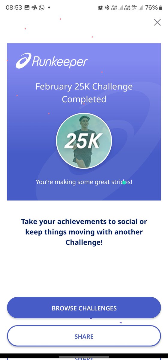 lindreamer's tweet photo. #running
#FitnessMotivation
#FitnessJourney
#PositiveVibesOnly
#25k #February #challenge
#ChallengeAccepted
#challangeCompleted https://t.co/MxwbDscsLs