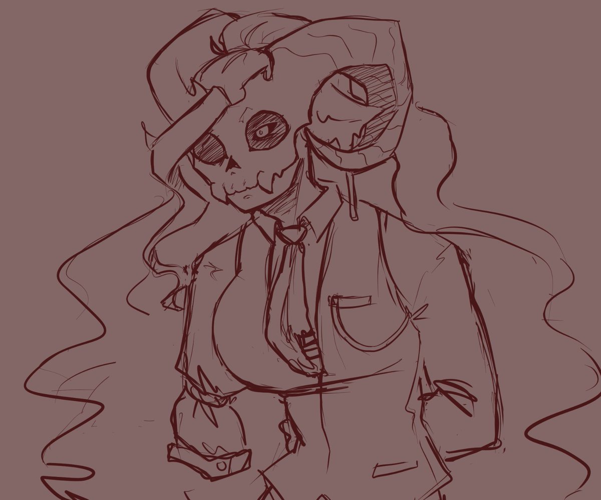 ASFskycat's tweet photo. Masquerade skin turned into a potential villain au arc. Aha♡ 

#smp #ghostriftsmp #minecraftart https://t.co/rmOizSQU84