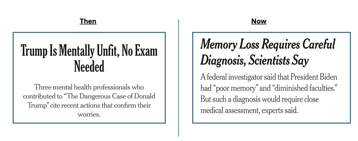 JenniferSey's tweet photo. . @nytimes as political operative . . . in two headlines. https://t.co/MXvJKjeoeC