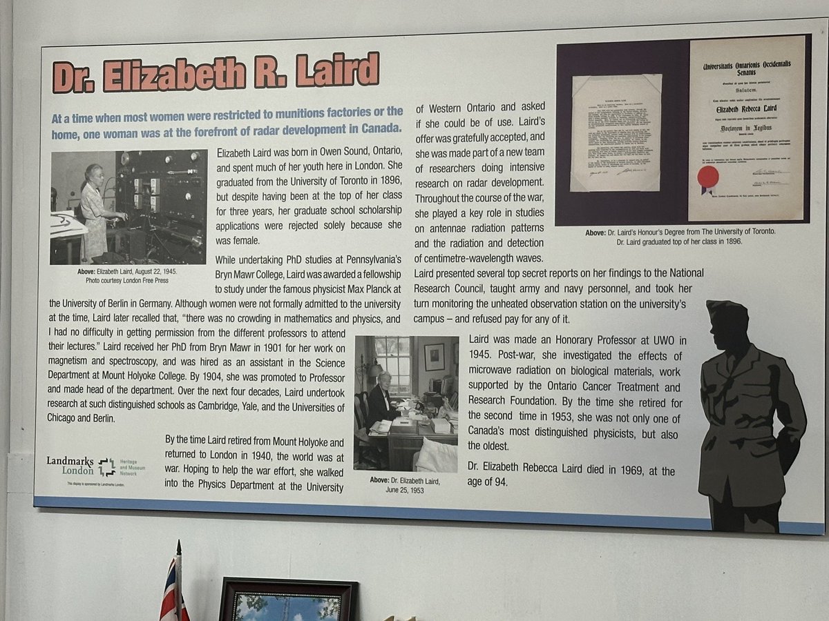 BriscoeClass's tweet photo. There’s so much history in London. Grateful for our learning today as the newest members of #427wing @RCAF_ARC with @tvdsbaviation school. If you haven’t seen the wing, they have an open house and restaurant this Monday! #shsm #tvdsb @AirshowLondon @flyyxu https://t.co/G9sieXkxqa
