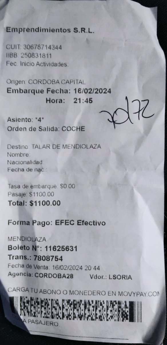 etchichury74's tweet photo. Vergonzoso incumplimiento de servicio de #FONOBUS @grupofonobus
Compré en la Terminal de Córdoba un pasaje para barrio El Talar de Mendiolaza y el coche no salió.
Una hora después un chofer ofrece dejarnos a la entrada de Mendiolaza, como si estuviéramos haciendo dedo. https://t.co/6zqX9r6UVq