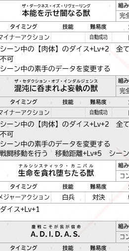 「『必殺技が曲名』限定のダブルクロス」やりってみたいなと思ったけど、これ「いつものもこもこPC」だな……。 