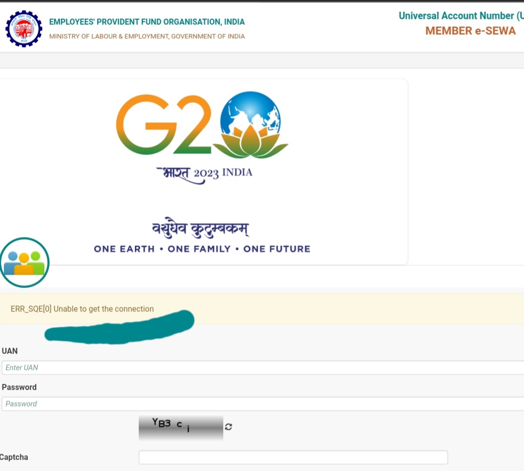 AlokSingha3's tweet photo. @socialepfo   Dear Sir, please tell us when we can login . Every time it is showing  " ERR_SQE[0] Unable to get the connection ".  Can't login ,continuesly showing ERR_SQE[0]  . Please help #EPFOwithYou https://t.co/QixBTRFXuX