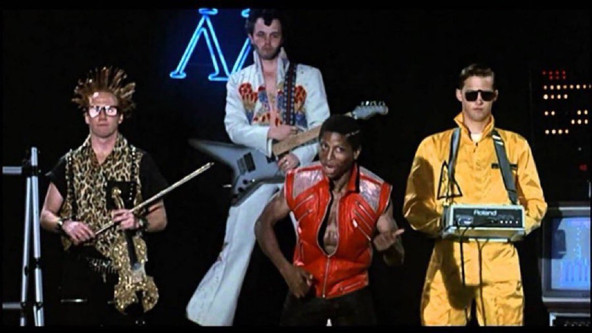 Super70sSports's tweet photo. “We've got Poindexter on the violin, and Louis and Gilbert will be joinin' in. We've got Booger Presley on a mean guitar, and a rap by little old me Lamar.” https://t.co/NfDr5whFPP