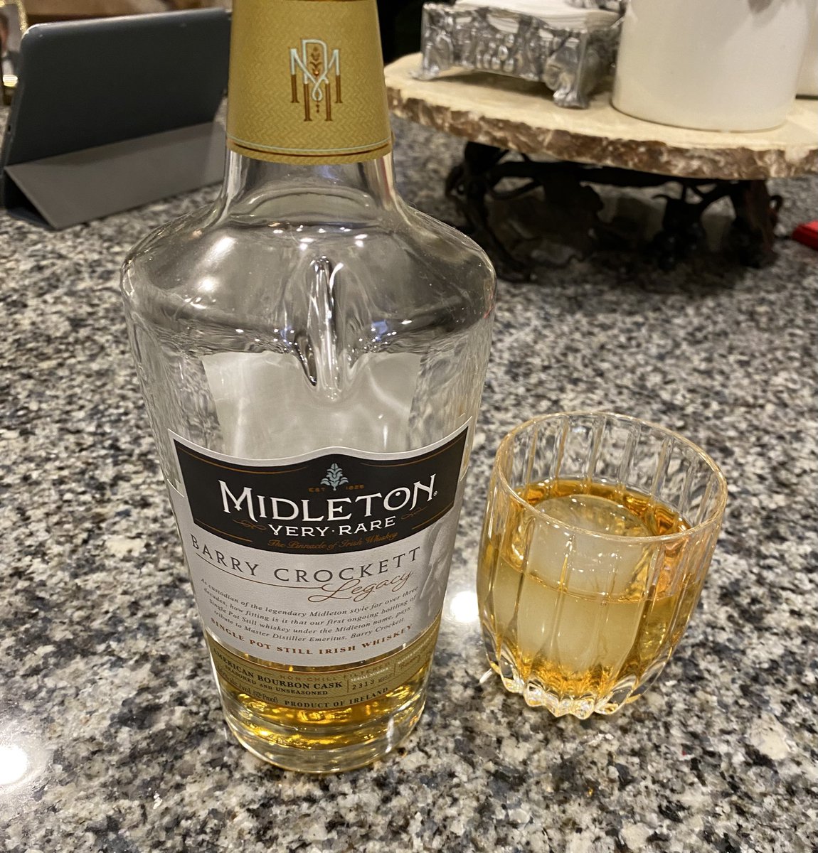 After a “fun” week of implementing a new EMR system into our practice I’m rewarding myself with my favorite Irish Whiskey. Our staff was fantastic and our patients were very understanding. #Midleton #MedTwitter #orthotwitter
