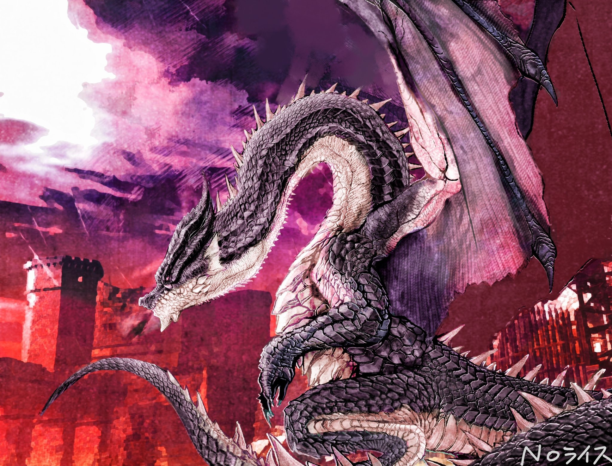 モンスターハンター　黒龍ミラボレアスFATALIS モンスターハンター 黒龍ミラボレアスFATALIS モンスターハンター 黒龍