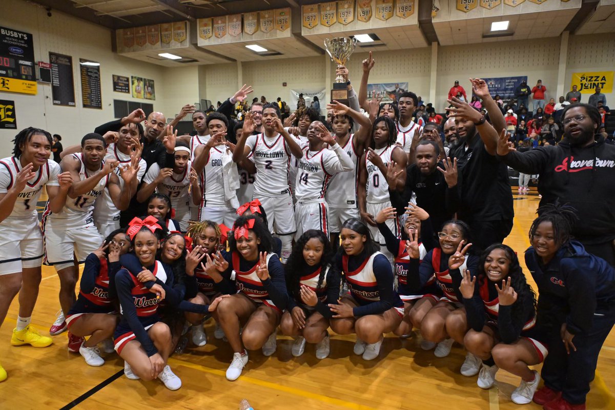 FINAL: Grovetown 64, Evans 43. The Warriors capture their third straight region crown and secure a No. 1 seed in the Class AAAAAA state tournament. <a href="/GtWarriorsBball/">Grovetown Warriors Basketball</a>