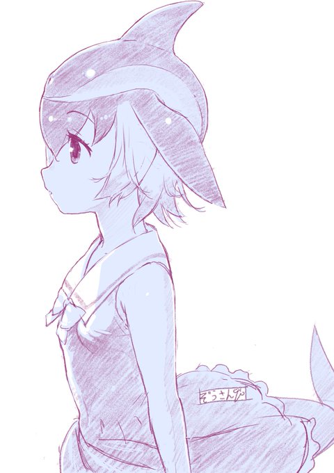 #けものフレンズ
マイルカちゃんラクガキ❣️ 