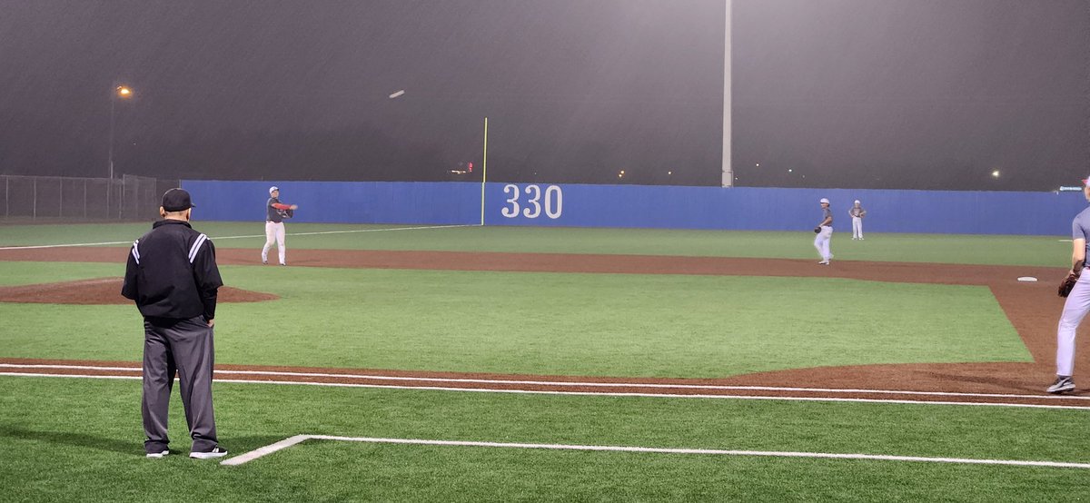 This is how we spent our Friday night, under the lights.  Last scrimmage of the season, but it was a Dinger.