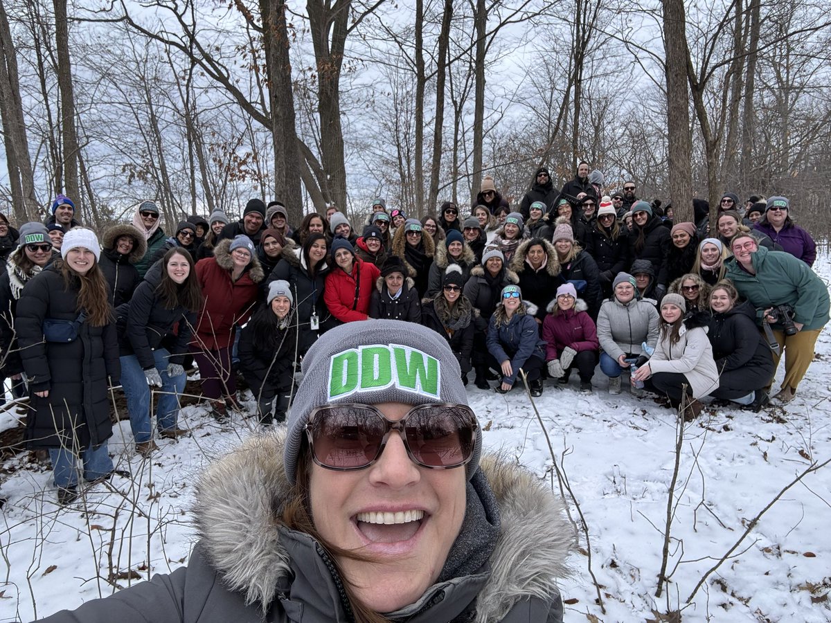This afternoon our DDW staff bundled up and took the learning outside. What a beautiful day for a winter hike!