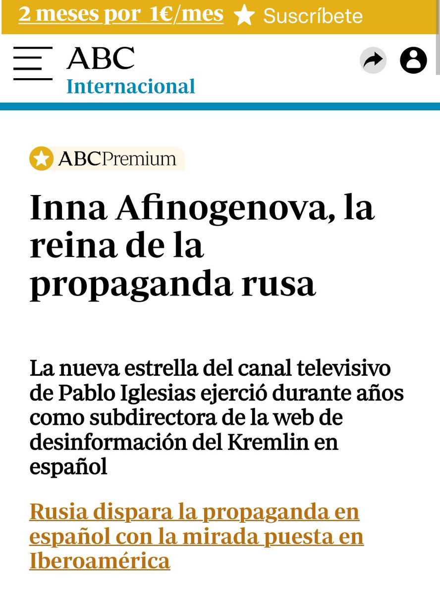 <a href="/politicomx/">Político MX</a> <a href="/lopezobrador_/">Andrés Manuel</a> Corrección: una entrevista que dio a una propagandista del genocida ruso que precisamente hoy asesinó a Navalny y que actualmente trabaja para el impresentable de Pablo Iglesias.

O sea, es como una Juncal zorrano en esteroides.