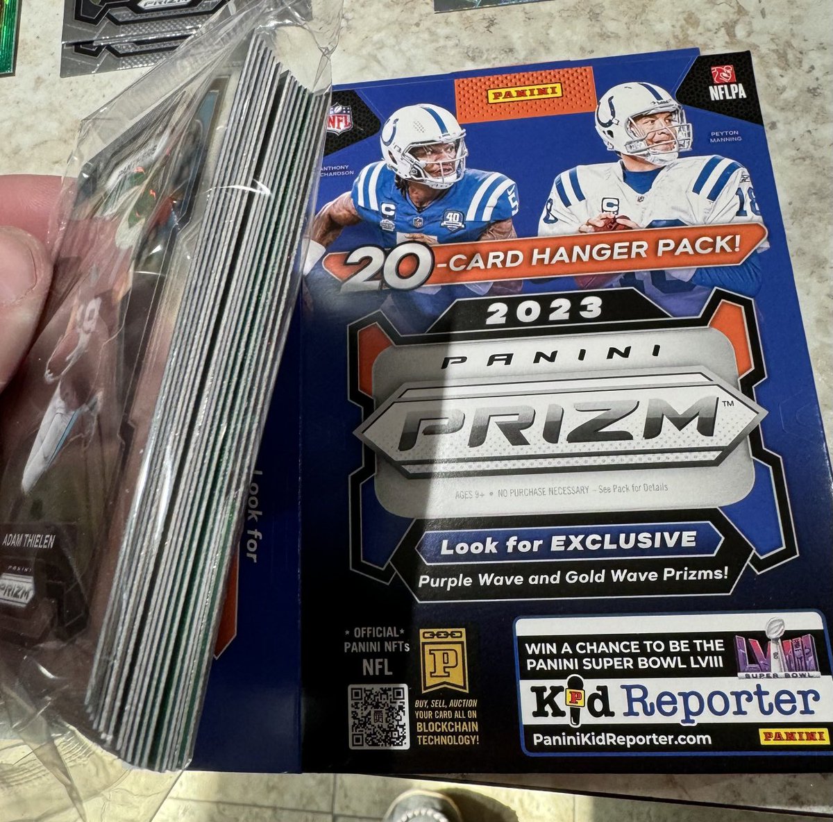 ⁦<a href="/PaniniAmerica/">Panini America</a>⁩ Normally don’t care as when u get a blaster that is short in one pack the next one usually has the extra… But 4 short in a Hanger was disappointing.