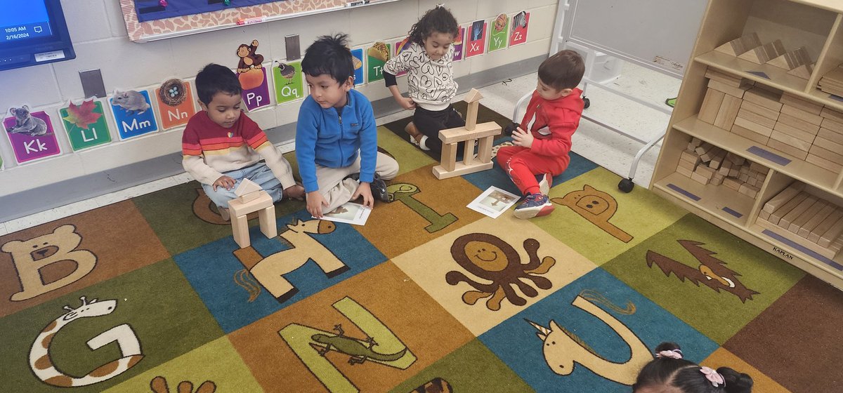 MrsSousaPrek's tweet photo. Can you build it? Working with our partner to see if we could complete the challenge! #buildingstudy #nbTeamPreschool https://t.co/mVDn6Q6RQs