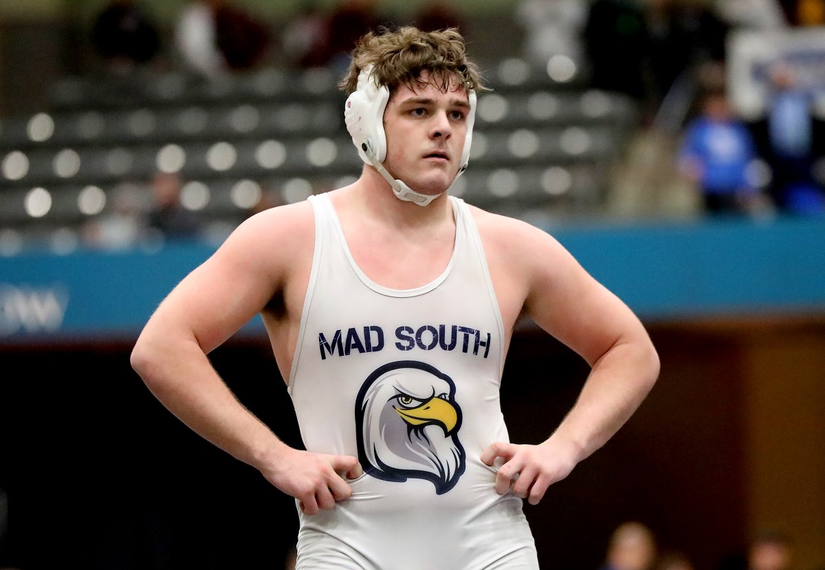 RichmondRsports's tweet photo. HIGH SCHOOL WRESTLING
Madison Southern's Stephen Whitehead finished as the state runner-up in the heavyweight division for the second straight season
The senior fell to Carter Guillaume of St. Xavier in the title match on Friday in Lexington 
@MSHSWRESTLING1 https://t.co/E7R0czWm3Q
