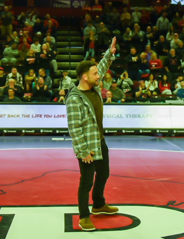 It was a reunion @RUWrestling as they welcome 2024 @ufc HOF @FrankieEdgar back! @RUAthletics Coverage for @JSNSPORTINGNEWS