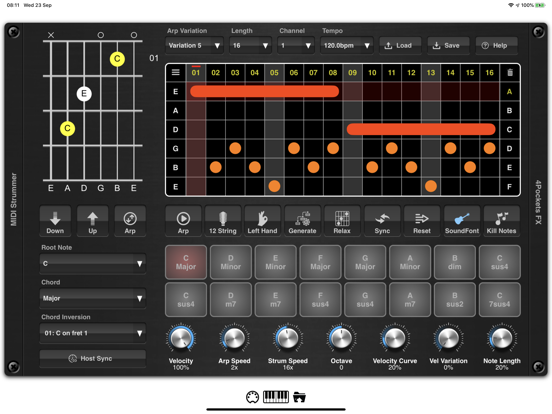 synthyfrog's tweet photo. MIDI Strummer AUv3 Plugin (iPad, iPhone) price drop: $12.99 -> $8.99 ($4.00 discount) https://t.co/9MwwYEaCwt https://t.co/VwTlb53lL2 More musician apps, updates, price drops at https://t.co/gI4n0NRLXs #AUv3 #MusicTool #Studio #SoundDesign https://t.co/gAXmCYwWyH