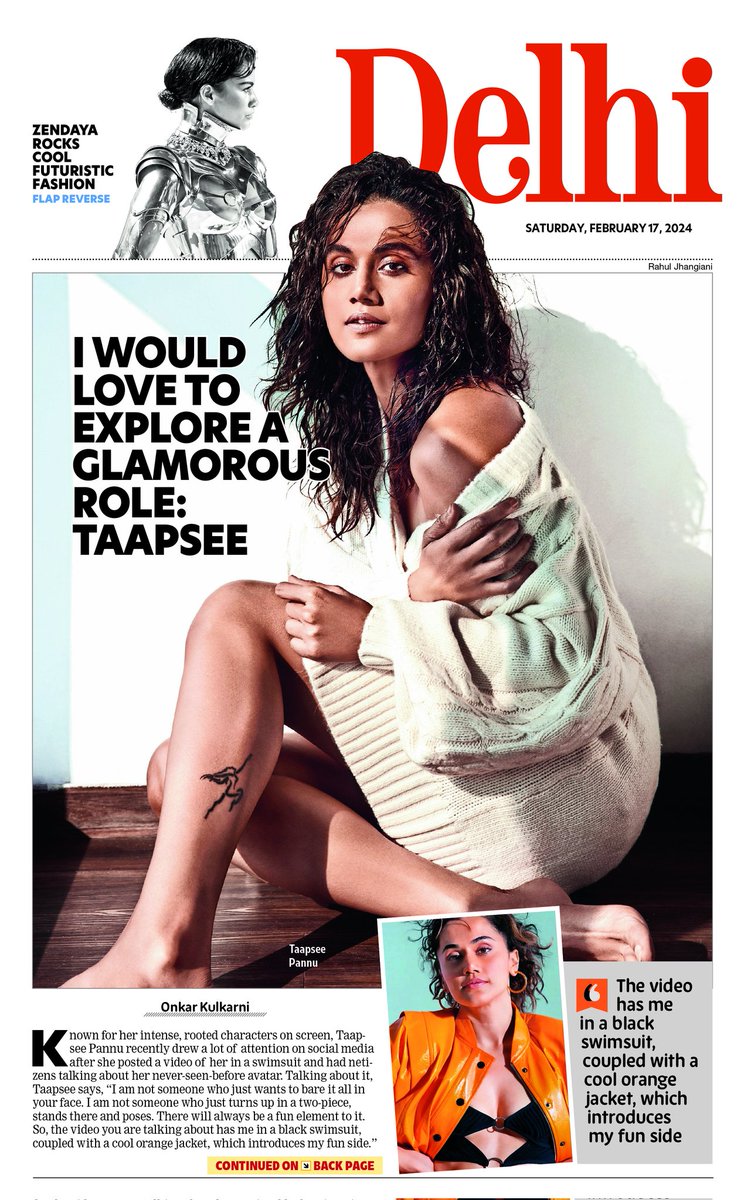 DelhiTimesTweet's tweet photo. Here's a look at #DelhiTimes' front page. Click below to read the edition
https://t.co/PeGIfk90Vr
#Bollywood @taapsee @nbt_india #NewDelhiWorldBookFair2024 #TaapseePannu #AmySchumer #Berlinale @BajpayeeManoj #UB40 #FarmerProtest #IndiaDesignID @Zendaya https://t.co/Bwgk7NCfWj