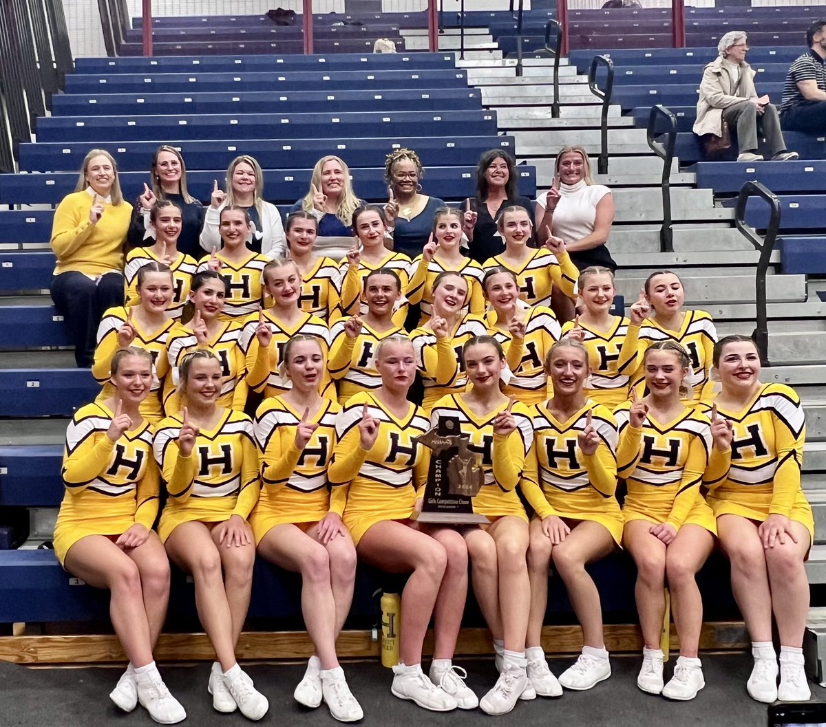 Hartland Athletics (@hartlandsports) on Twitter photo Congratulations to <a href="/hartlandcheer/">Hartland Cheer</a> on winning the District Championship this evening. Their 3rd rd score of 320.5 propelled them to a total of 787.38 and a .14 margin of victory to claim back to back District titles. They compete next Saturday in Regionals at Hartland. Congratulations to <a href="/hartlandcheer/">Hartland Cheer</a> on winning the District Championship this evening. Their 3rd rd score of 320.5 propelled them to a total of 787.38 and a .14 margin of victory to claim back to back District titles. They compete next Saturday in Regionals at Hartland.
