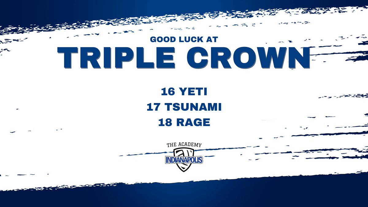 Best of luck to our teams at Triple Crown! 👑