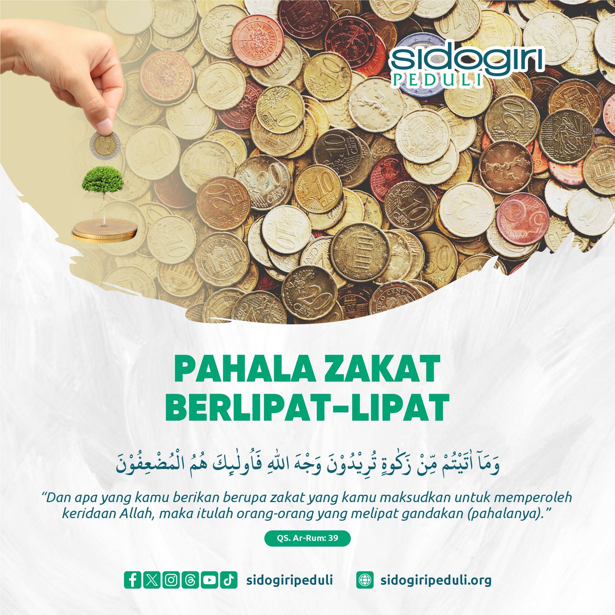 sidogiripeduli's tweet photo. Sahabat, pahala menunaikan zakat itu sungguh berlipat-lipat, karena zakat adalah ibadah sosial yang bisa memberikan banyak manfaat kepada para mustahik zakat. Karena itulah zakat dalan Islam menjadi salah satu dari rukun Islam yang lima.

Link zakat >>>https://t.co/yiNhsboYVg https://t.co/kbbltlEmh2
