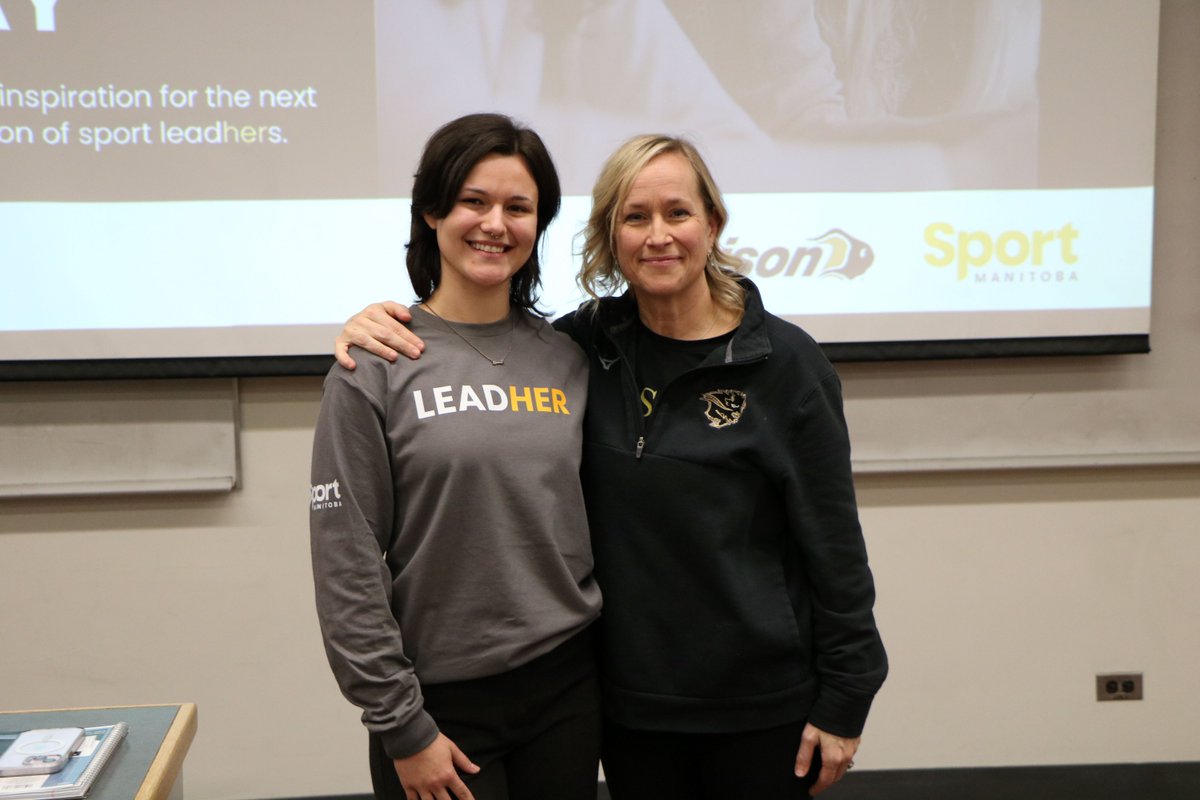 SportManitoba's tweet photo. Today was the @Drive4Bison LeadHERship Day!

The day was a SMASHING success and a huge thank you to our LeadHERs for attending and presenting.

Again, thank you to our partners @mhsaa_, @umanitoba, and @umbisons, and a special thanks to @Drive4Bison for sponsoring the event! https://t.co/D4PyfeAPY2
