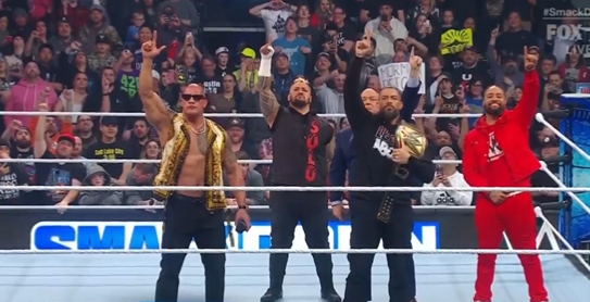 SATPOD's tweet photo. Roman, Solo and Jimmy are in The Bloodline.

The Rock is in Bullet Club? https://t.co/NNvqiHf0RQ