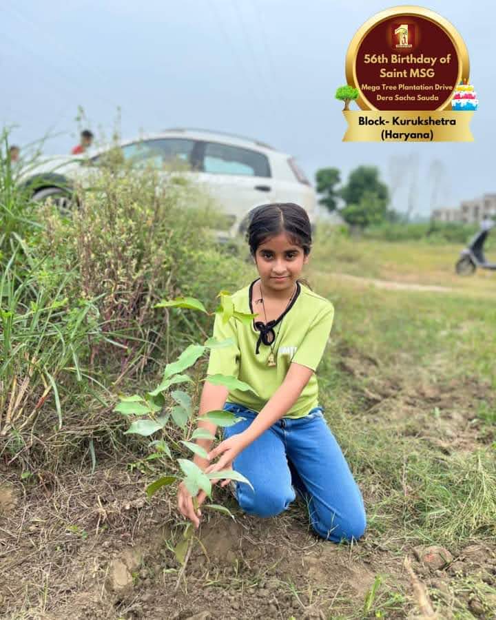 Planting trees on the earth is a way for humans to think about their future. Inspired by Saint Ram Rahim Ji, volunteers have so far planted more than 6 crore trees and nurtured them successfully.
 #GiftOfTrees