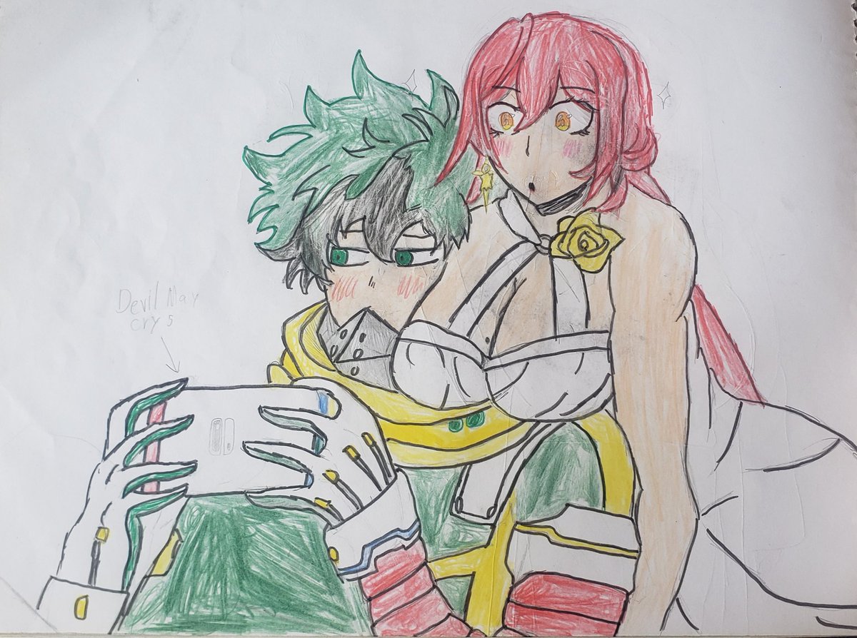 Cuphead_18's tweet photo. Izuku and Himeko
#crossover #himeko #IzukuMidoriya #MyHeroAcademia #honkaistarrailfanart https://t.co/wp7rWba1qv