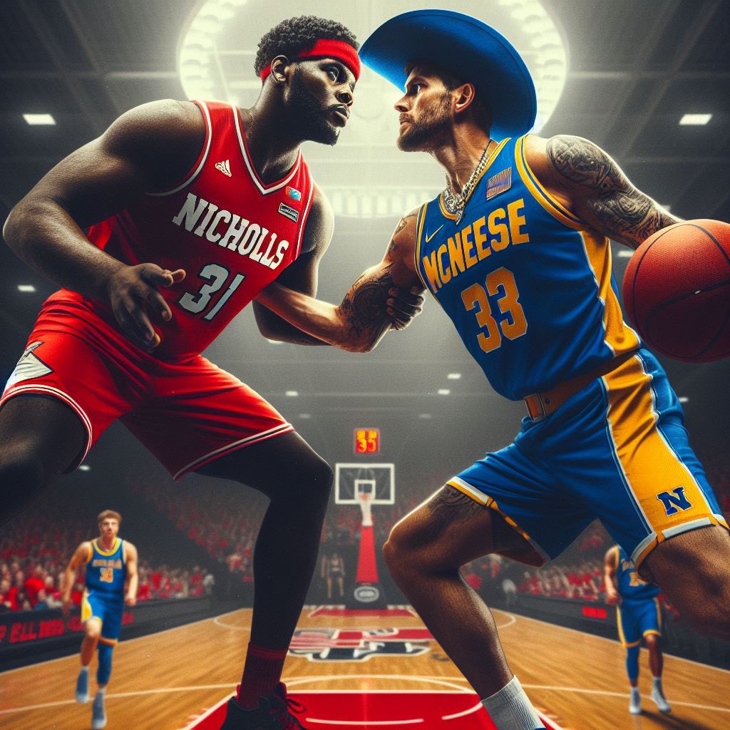 NichollsCAA's tweet photo. #2 Nicholls (8-3 SLC) vs. #1 McNeese (11-1), 3pm, Saturday, Feb. 17th, Davis R. Stopher Gymnasium, Thibodaux, Double Header- Tickets: https://t.co/ha4nUA5Dmd #StuffStopher Colonels vs. Cowboys (Double Header) 1pm - Women, 3pm - Men https://t.co/NJ38cwZYEt
