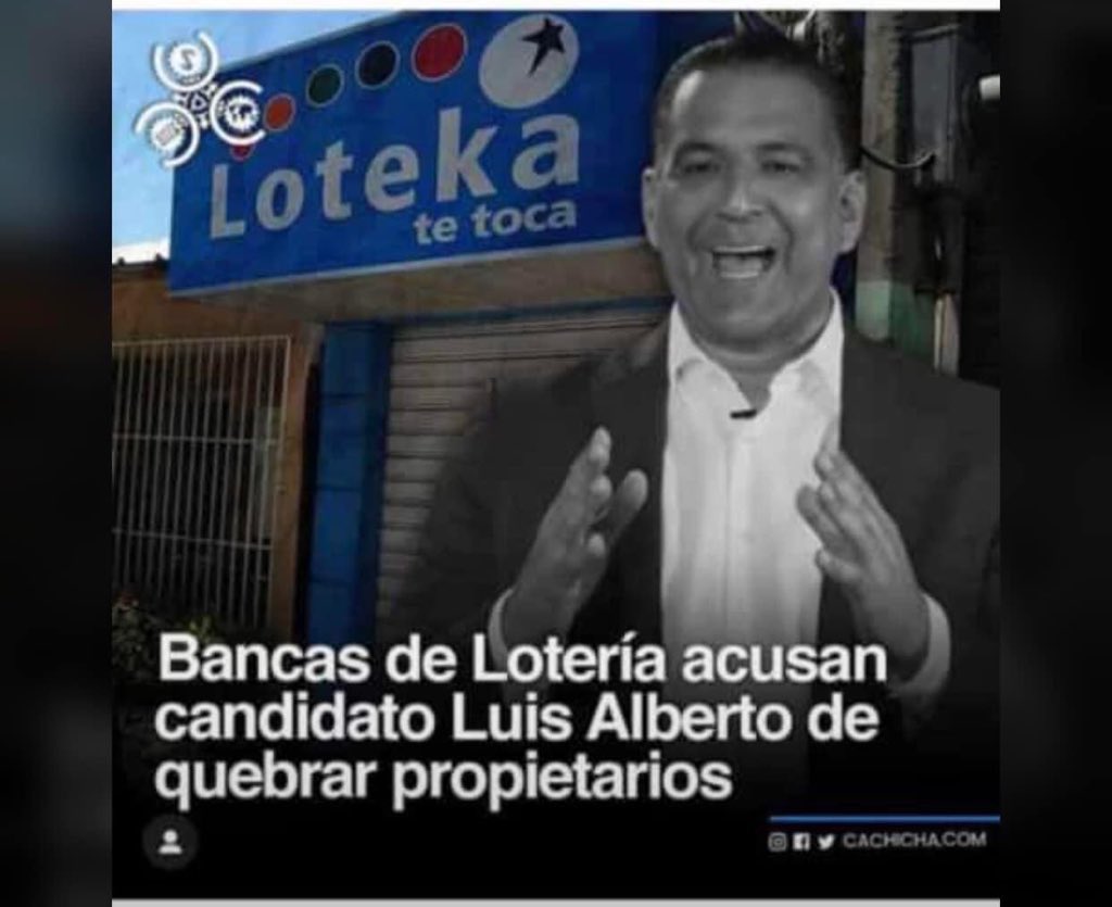 RafaelBeriguete's tweet photo. Acusan a candidato del PLD Luis Alberto Tejada de quebrar propietarios de bancas de lotería.

LEA MÁS👉https://t.co/Aazr4NXkxR 

Cc. @PLDenlinea 

#ElPLD #LuisAlbertoTejada #Loteria #RescateRD #DaniloMedina #Loteka https://t.co/jBltek0lxr