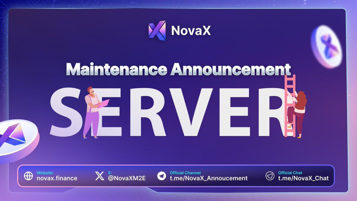 🔧 NovaX is upgrading its system! 

🚀 Our website will be temporarily inaccessible as we work to enhance customer experience and ensure future service stability. We apologize for any inconvenience and appreciate your understanding. Stay tuned for updates! 
#NovaX #SystemUpgrade