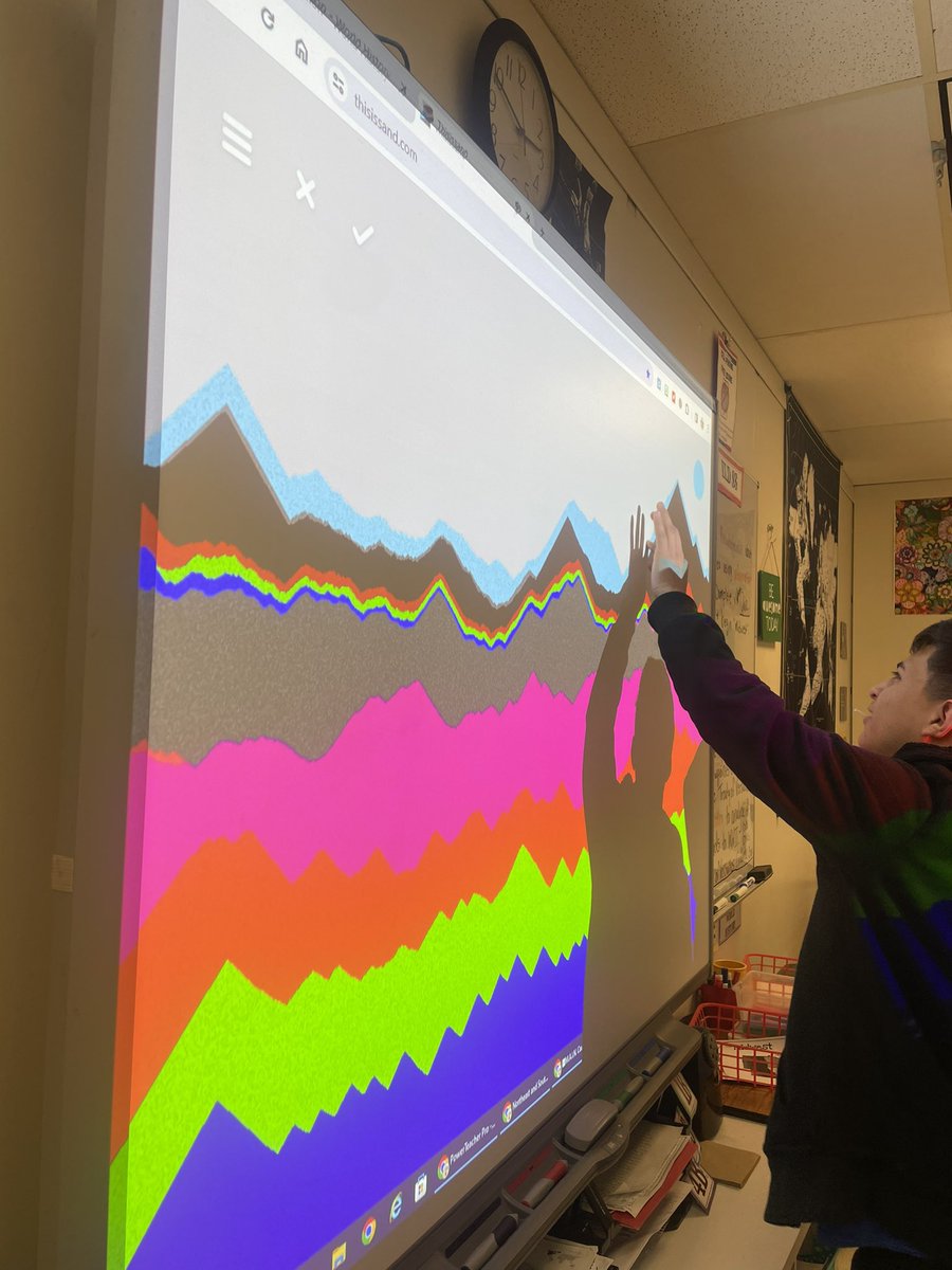 End of the week. End of the day. We needed a brain break in ELD SS! #thisissand
