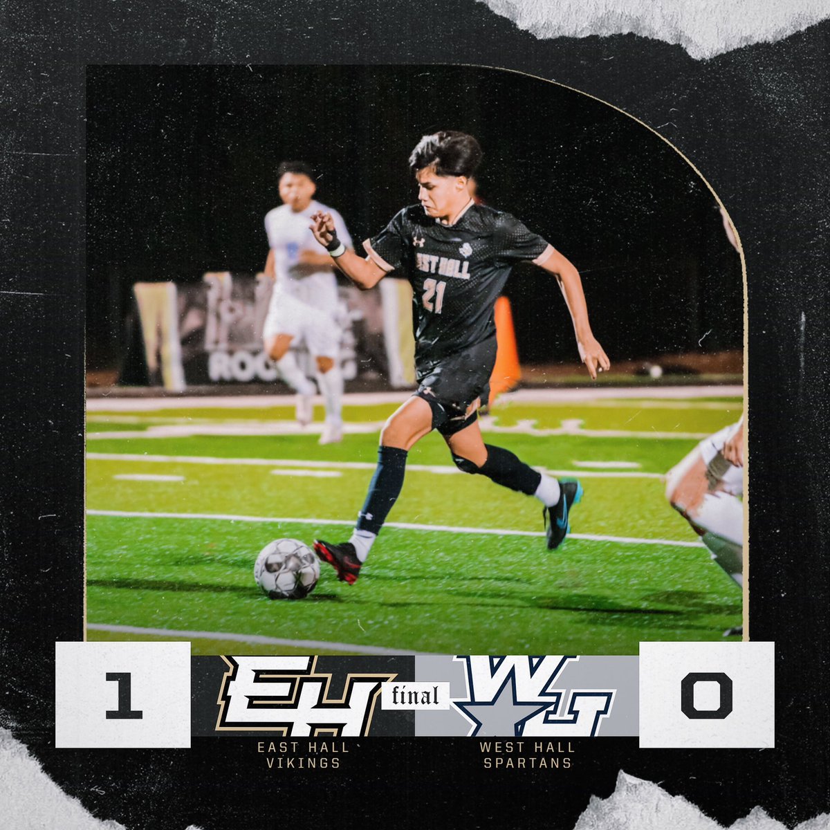East Hall defeats West Hall 1-0 tonight on the road to move to 3-0 on the season. Orlin Yanes scored for the Vikings off a Wilder Velasquez assist. Christian Velasquez records the shutout in goal. We continue region play on Tuesday against Walnut Grove at home.