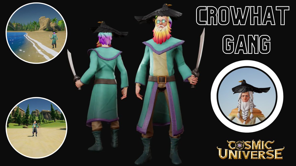 All #crowhatgang members, belonging to a most elite group of Wizards, are going to find a most delightful easter egg in Cosmic Universe once we introduce playability of all Wizards in the Pre-Alpha. Don't have a crowhat Wizard? Pick one up from OpenSea if any are available.…