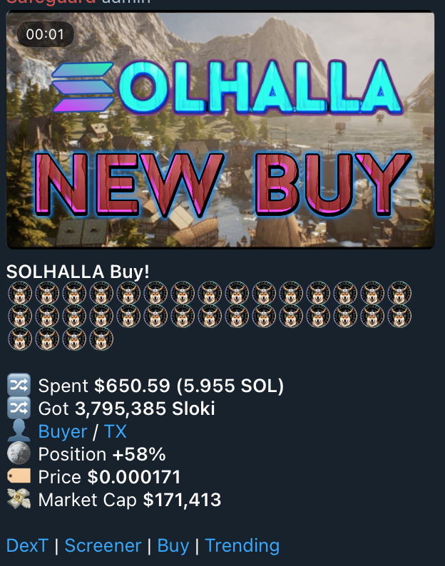 Solhalla_Token's tweet photo. Glorious reversal underway! #SlokianArmy ASSEMBLEEEEE!!!📢

$SLOKI still just getting started. Further developments underway. Incoming SOL node. Here to BUIDL.

As a community, We Ride For #Solhalla!!!🔥 https://t.co/7SJha9Ez3p