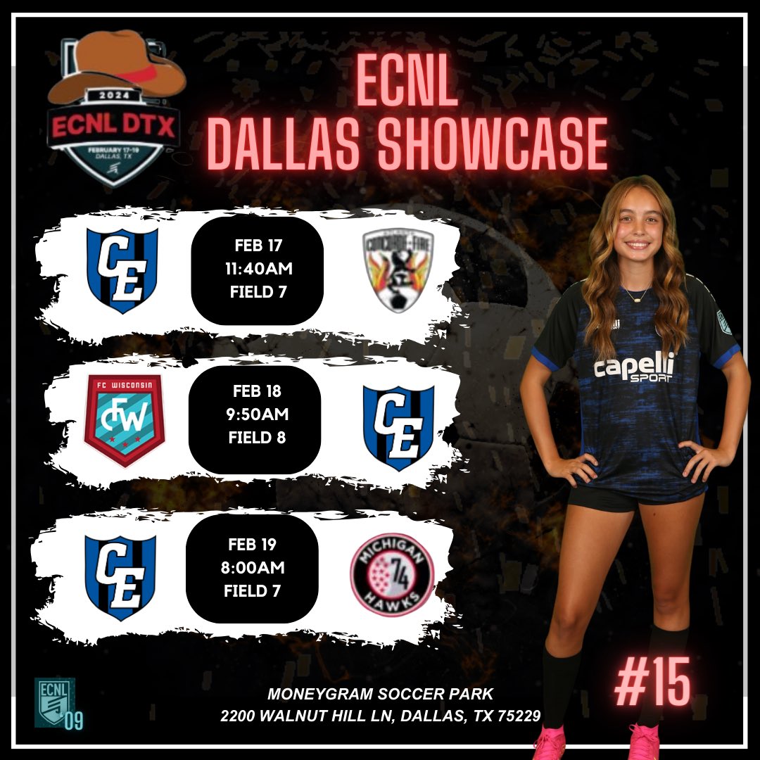 See y’all this weekend! @CE09GECNL @ECNLgirls @EcnlTexas @PrepSoccer @TopDrawerSoccer @TopDrawerSoccer @ImCollegeSoccer @6a_28 @TheSoccerWire #ECNLDTX #defense