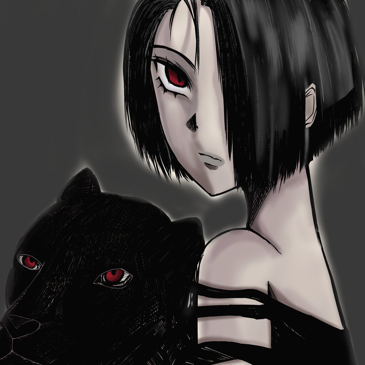 saku_maco29's tweet image. 明らかに健康体じゃない色なのは置いといて🫳　　玖佩やとしてもここまで怖い玖佩を見たことがない😀笑笑(下書きは授業中に描いてただなんて言えないww)

見ていて何とも言えない感情になってもらえる雰囲気作りは何とかできたかな☺️
#UNIDOL
#kuo
#玖佩