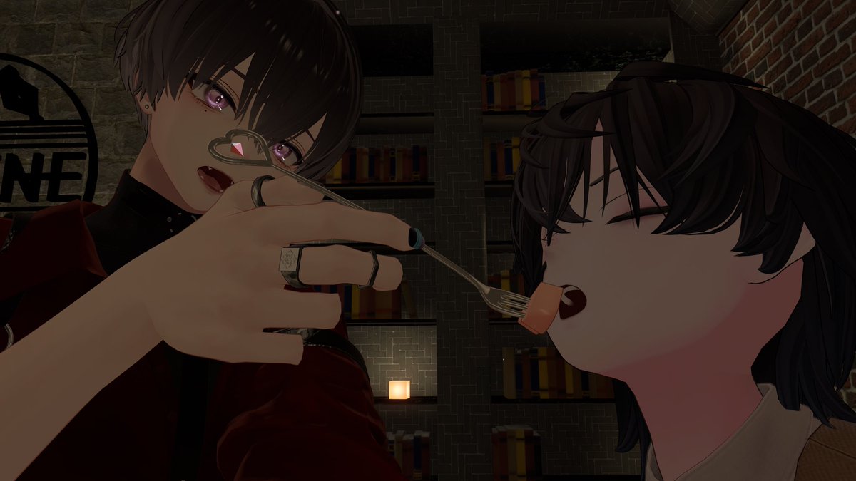Zoeachan_VR's tweet photo. 昨日の  #BarSERENE ！
チョコの制御がまだ下手だったけど、wakaくんに食べさせられてよかったです！！ホワイトデーまでに練習しときます！！！
他の無言勢のお客さんたちとお話しできて楽しかったです〜！
やはりイケメン無言勢は最高… https://t.co/XCxeCYSIF7