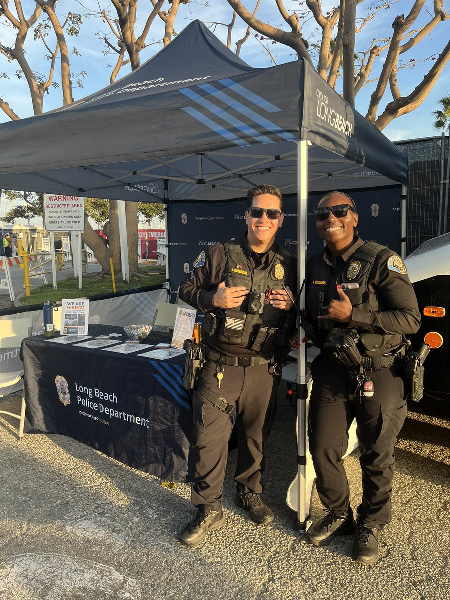 LongBeachCity's tweet image. If you’re at @calivibesfest 🏝️ this weekend, stop by our #JoinLBPD booth and chat with our recruitment team about joining 👮🏻‍♂️👮🏽@LBPD!

Learn more ℹ️ Joinlbpd.com