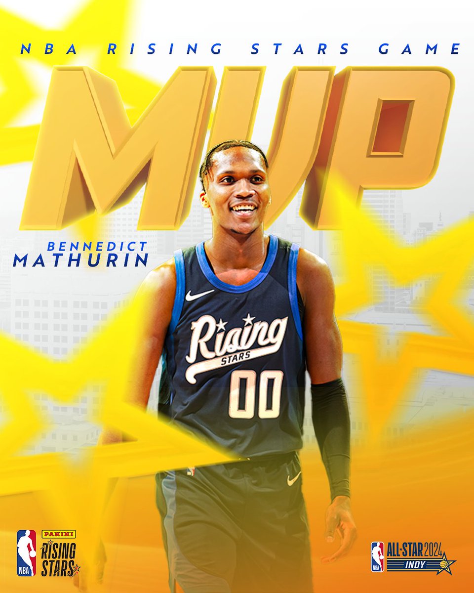 MVP 🗣️

Bennedict Mathurin has been named #PaniniRisingStars Most Valuable Player.