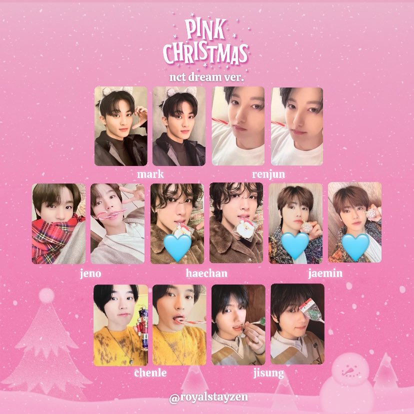 pink christmas nct dream wayvトレカ 交換 譲:1枚目（マーク