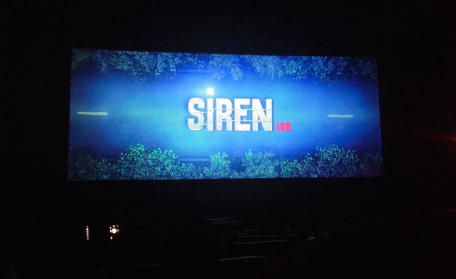 #SIREN @actor_jayamravi ACTING IS SOO NICE. @gvprakash SONGS NICE. SUPER. 1ST HALF EXCELLENT. 2ND HALF FLASHBACK SEEN LAG. SCREEN PLAY VERA LEVEL. EXCELLENT DIRECTION. FATHER DAUGHTER EMOTIONAL WORKED. MUST WATCHABLE MOVIE RATING 9/0 @chitra_cinemas @theHMMofficial