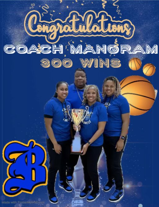 Congratulations to our awesome coaching staff and program! Top Notch and hard working! Big shout out to our captain @mariamangram on 300 Wins ! 💙💛🏴‍☠️🏀💙💛🏴‍☠️🏀💙💛🏴‍☠️🏀