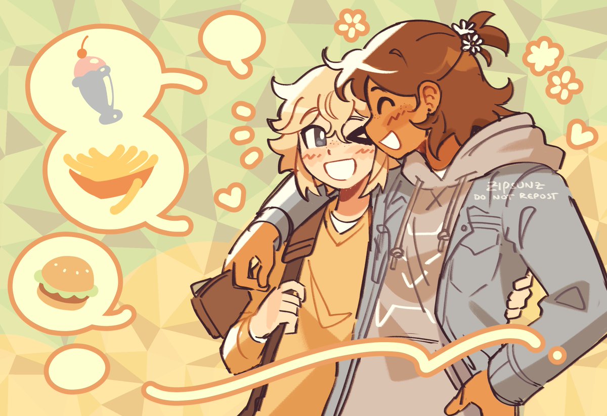 zipsunz's tweet photo. and y'know, we could always share 🍔 

the last doodle of my february art poll! 

[ #omori, #omorifanart, #omoricactiflower ] https://t.co/aFS2SBHRuR