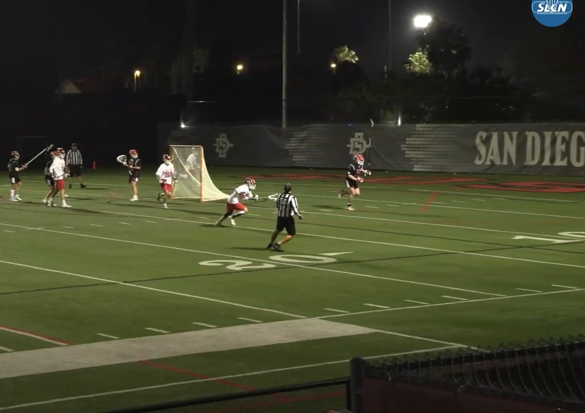 NotTheMCLA's tweet image. This shot went out on the endline in the corner, single side official #56 called it for white

One of the worst calls you’ll ever see on a lacrosse field
